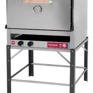 #503_Horno Pizzero 12 Moldes Gauchito Sol Real; Gas Natural; Acero inoxidable