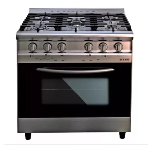 #305_Cocina Saho Jitaku 820; 5 Hornallas; Puerta con visor; Multigas; 82(frente)x87x65 cm