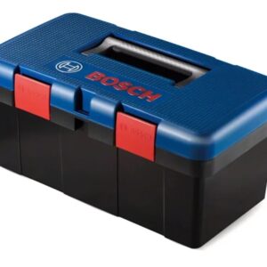 #5014_Caja de herramientas Bosch 1 600 A01 2XJ de plástico 19.5cm x 42.7cm x 23.2cm negra/azul