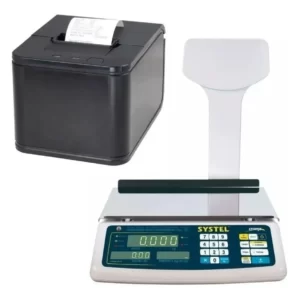 #1305_Combo Balanza Comercial Systel Croma 30 Kg + Impresor Eco III