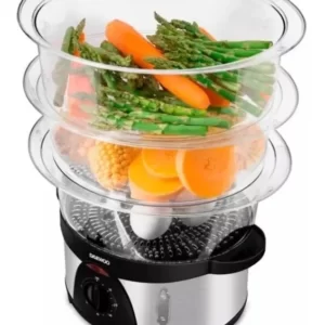 #4402_Vaporera Daewoo Fs7216; 9 litros; 3 bandejas