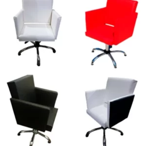 #1221_Sillón de corte Giratorio; Ecocuero; Regulación de altura a gas