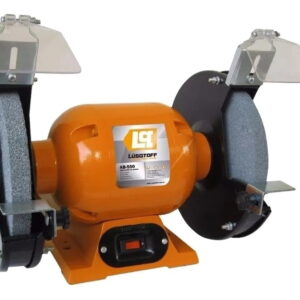 #5011_Amoladora de Banco Lusqtoff AB-550 naranja; 2 discos; 3/4 HP; 50 HZ; 550w