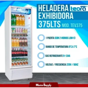 #2007_Heladera Exhibidora Teora Tev375; 375 litros